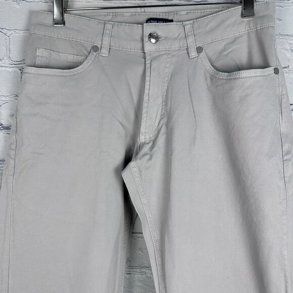 Peter Millar Crown Crafted Wayfare Five-Pocket Pant, Size W30 x L30, Platinum - Picture 5 of 16